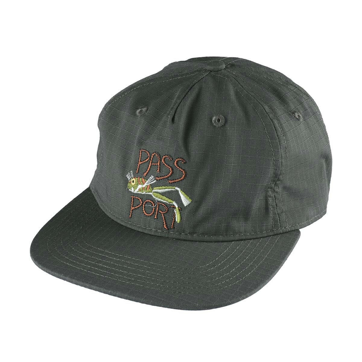 Pass~Port - Frog Lure Ripstop Workers Cap Moss.