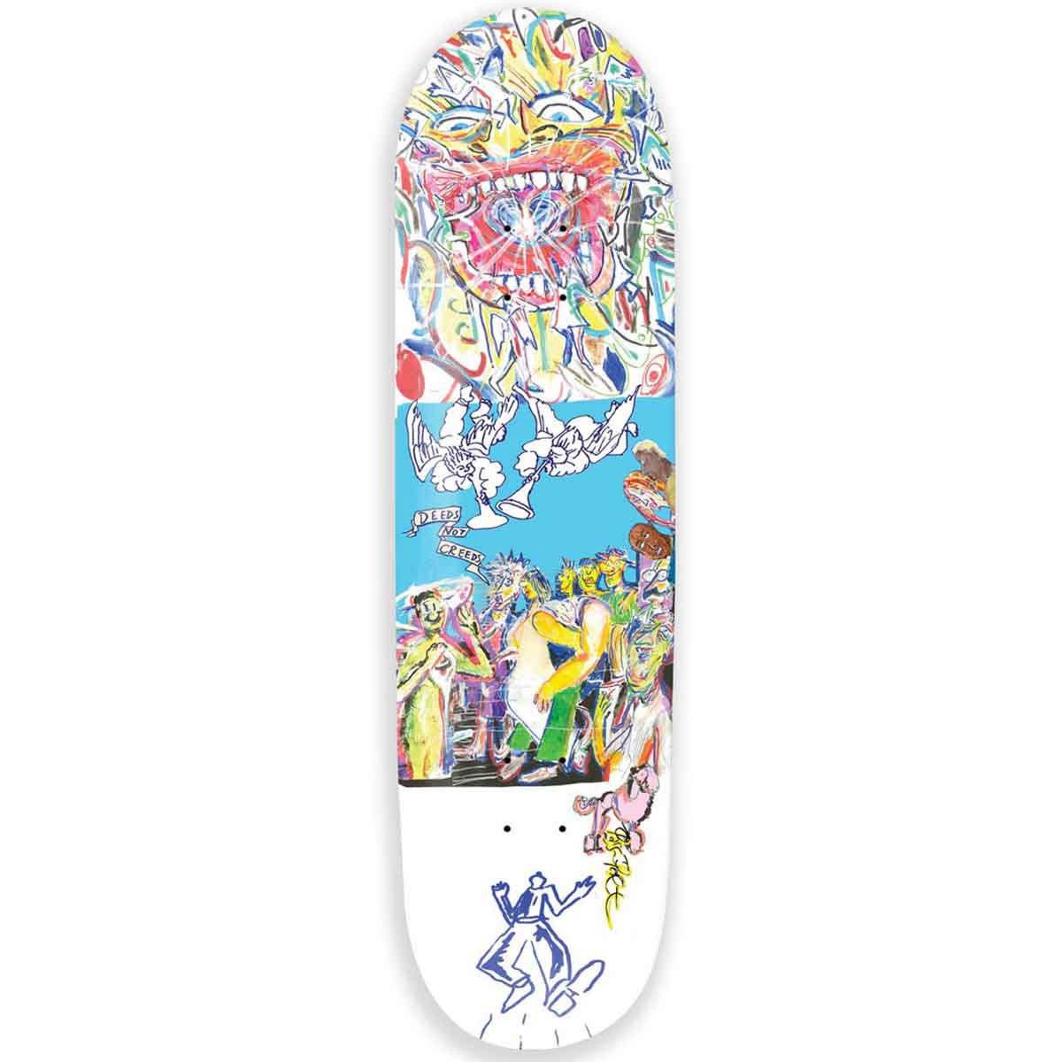 Pass~Port Heaven & Hell Deeds Not Creeds 8.5 Skateboard Deck