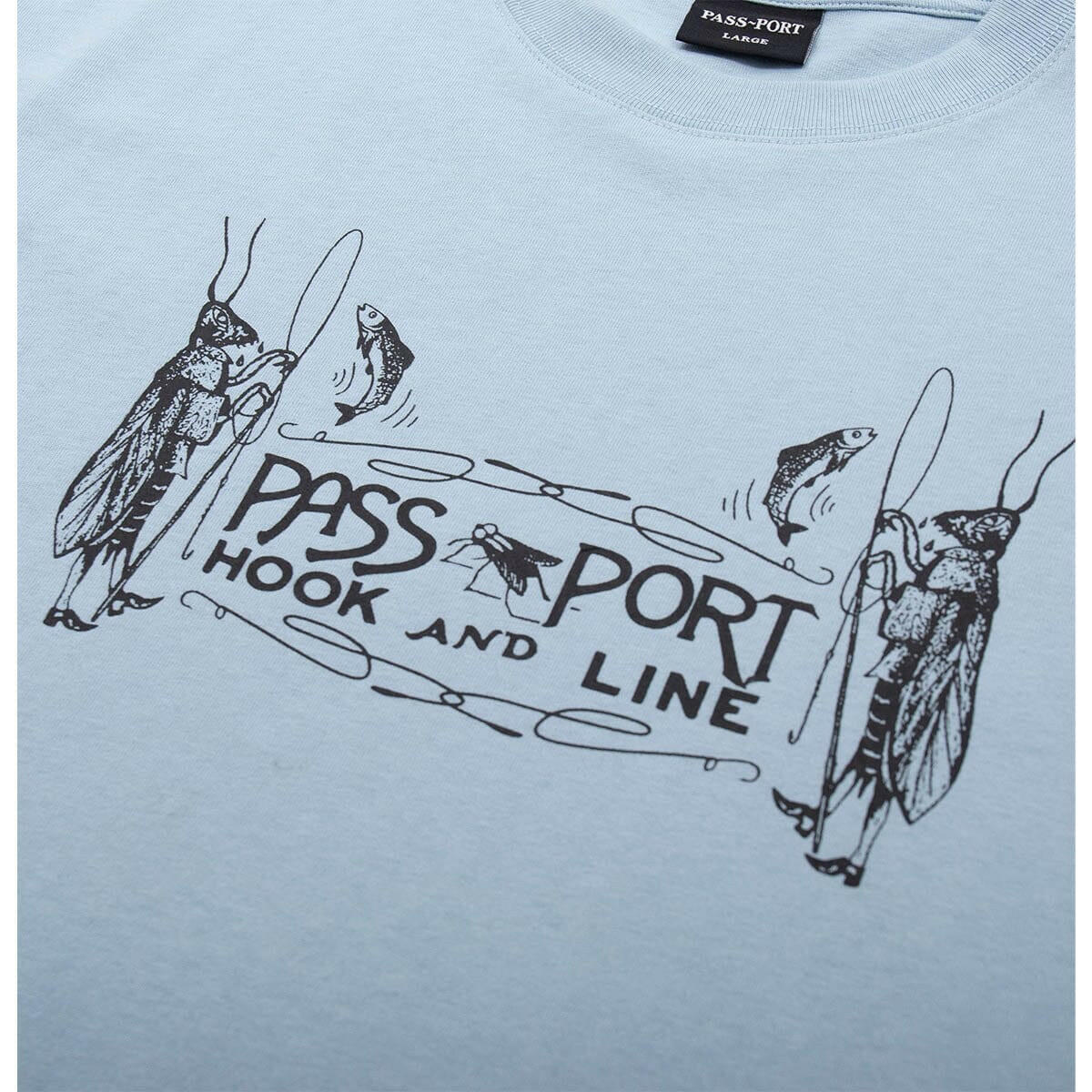 Pass~Port - Hook & Line Tee Stonewash Blue.