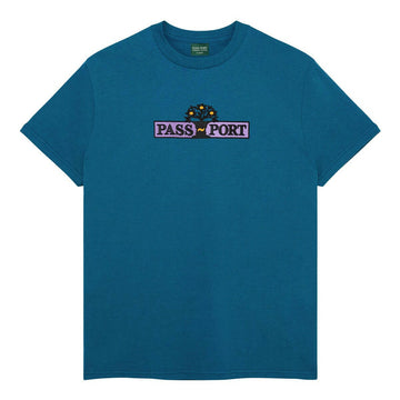Pass~Port - House Plant Organic Cotton Tee Teal.