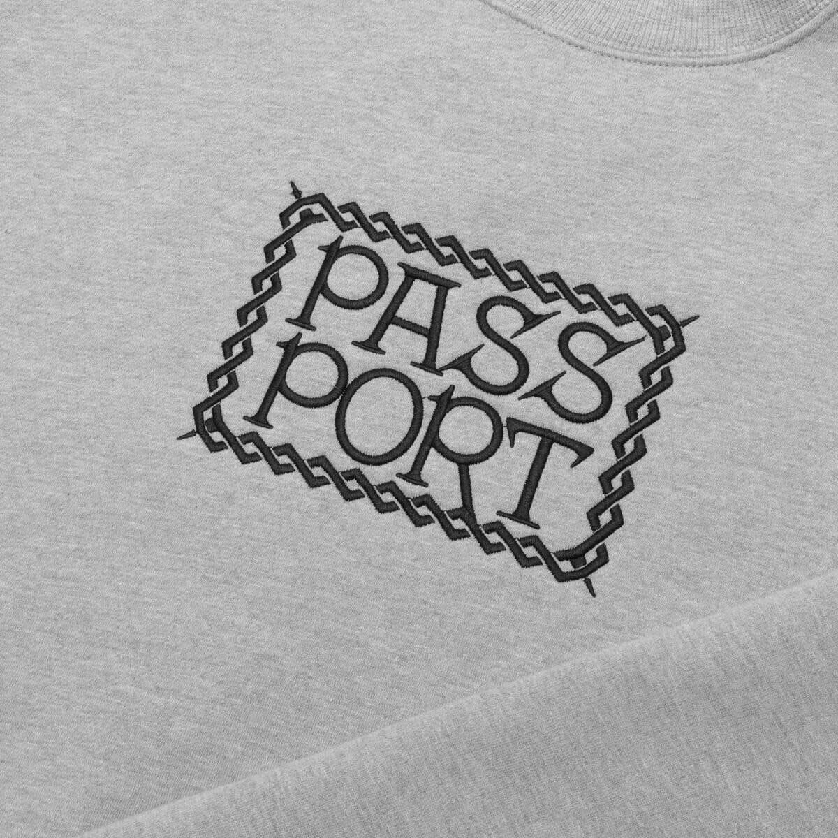 Pass~Port - Invasive Embroidered Crew Ash.