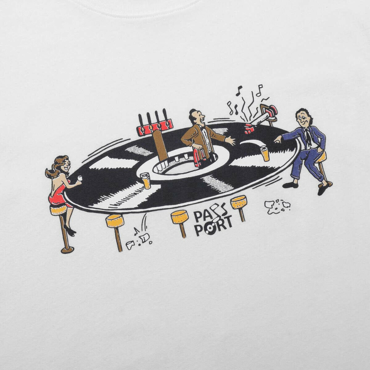 Pass~Port - Lazy Susan Tee White.