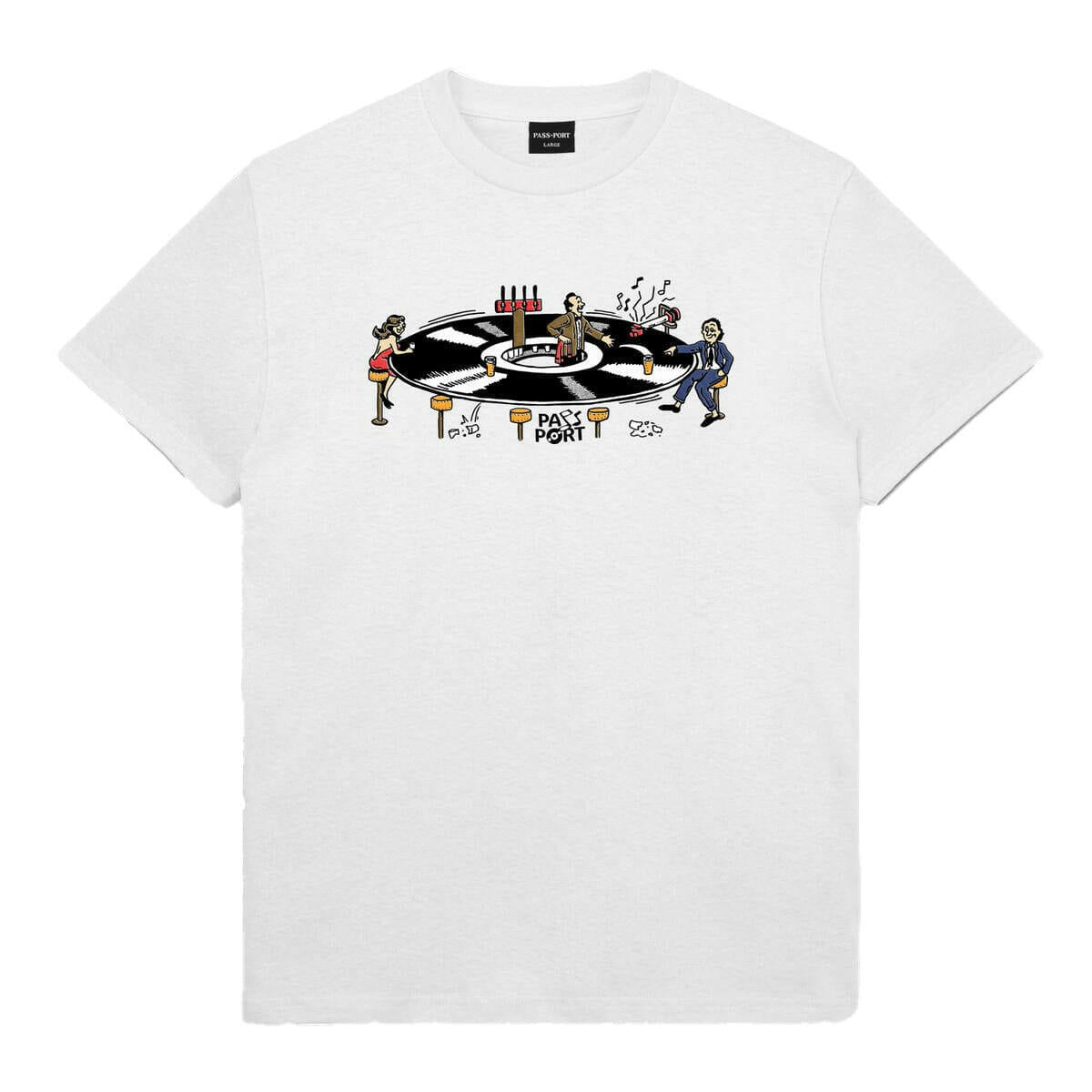 Pass~Port - Lazy Susan Tee White.