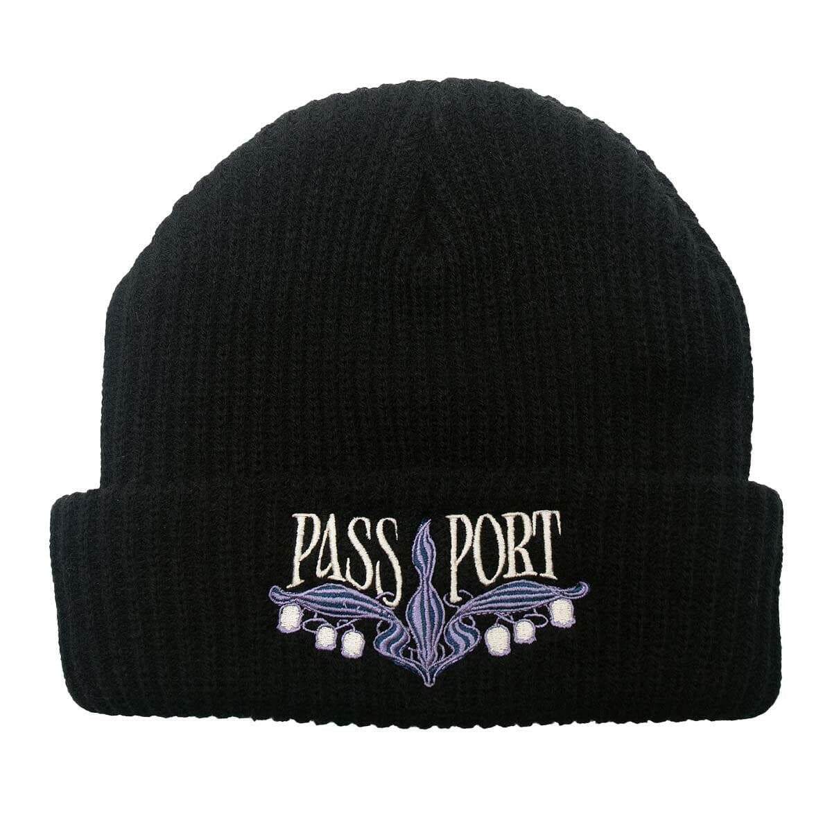 Pass~Port - Lily of The Valley Beanie Black.
