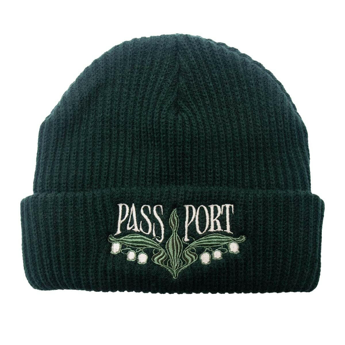 Pass~Port - Lily of The Valley Beanie Dark Green.