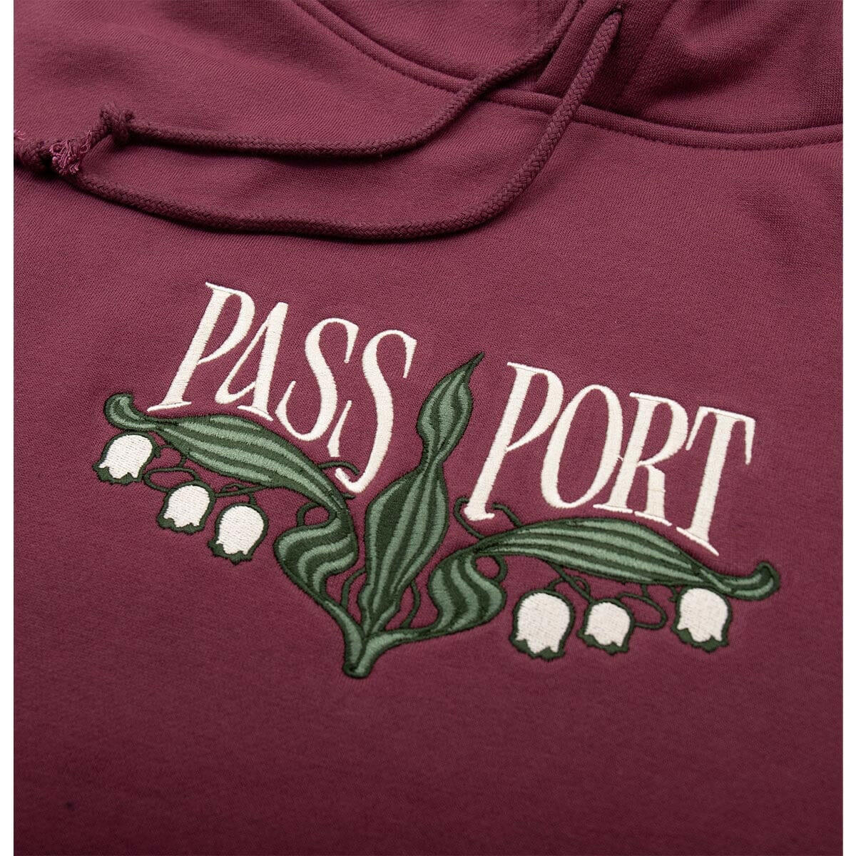 Pass~Port - Lily of The Valley Hoodie Washed Berry.