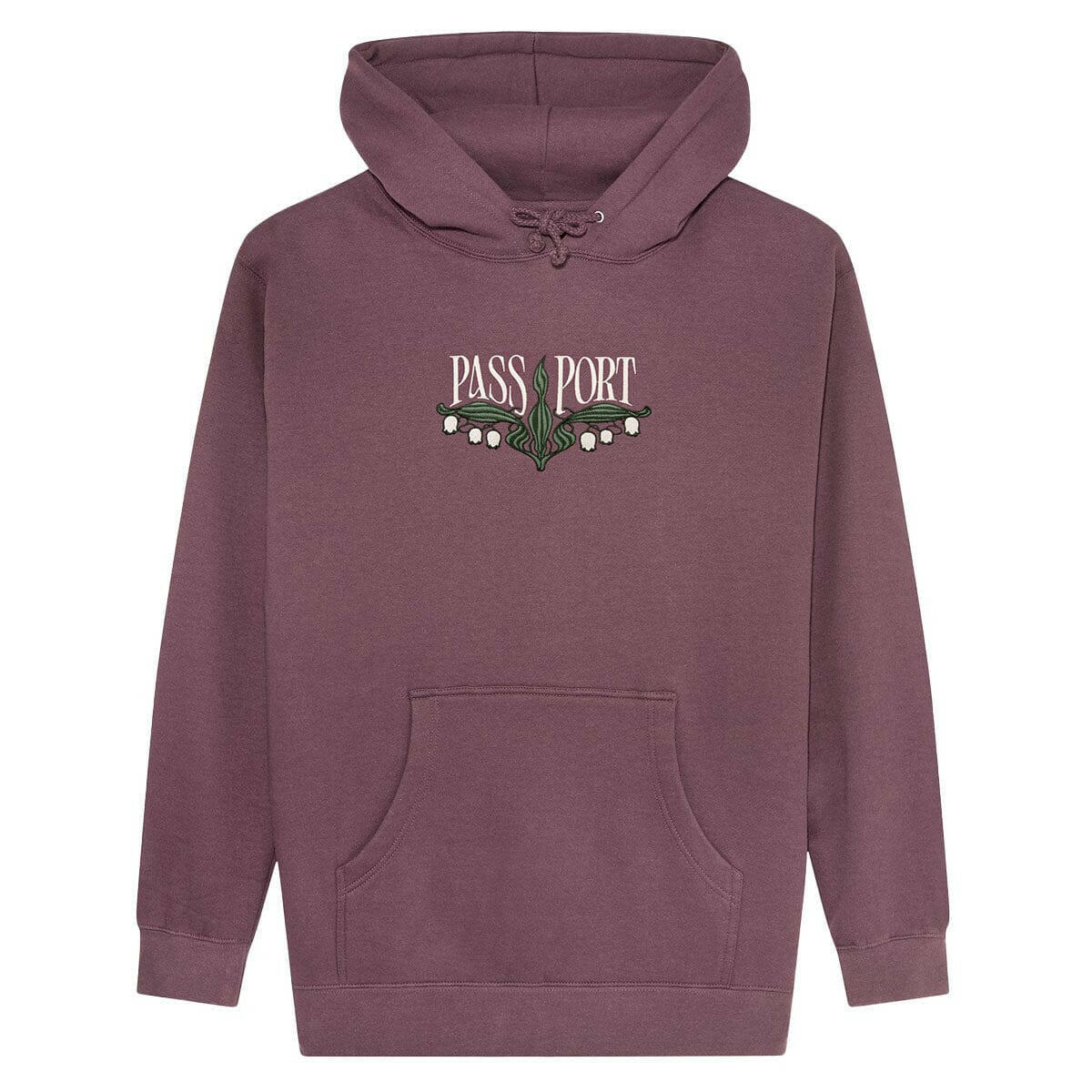 Pass~Port - Lily of The Valley Hoodie Washed Berry.