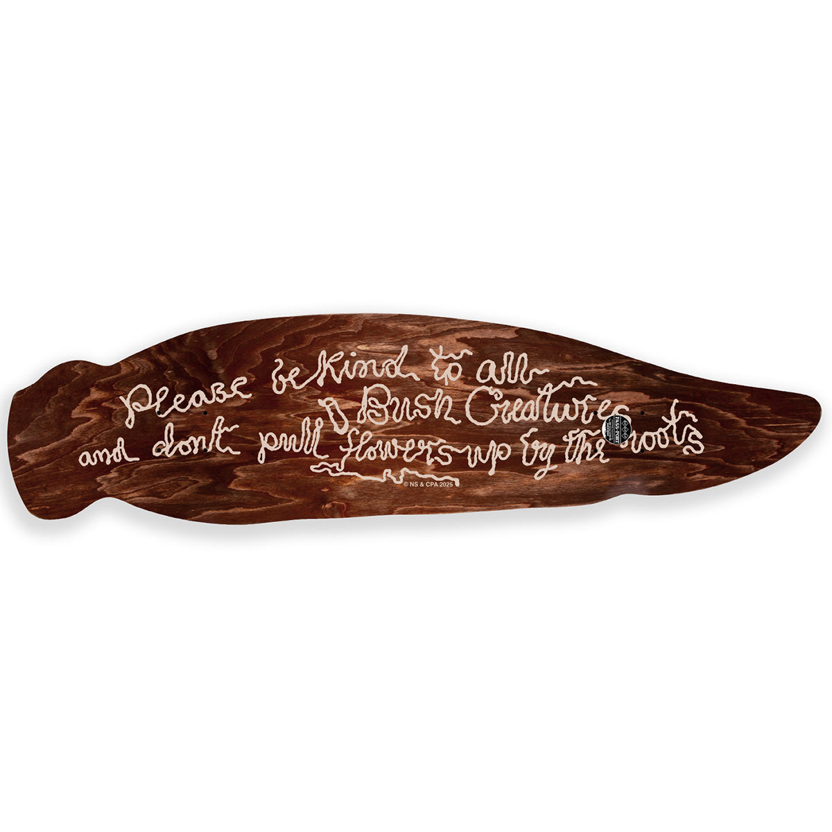 Pass~Port May Gibbs Gum Leaf Cruiser 8.0 Skateboard Deck Top