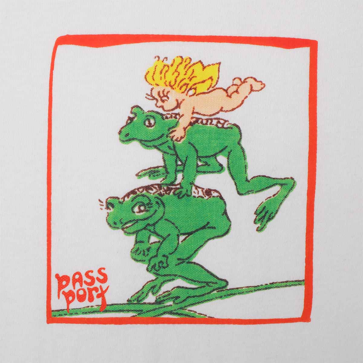 Pass~Port May Gibbs Leap Frog Tee White Detail