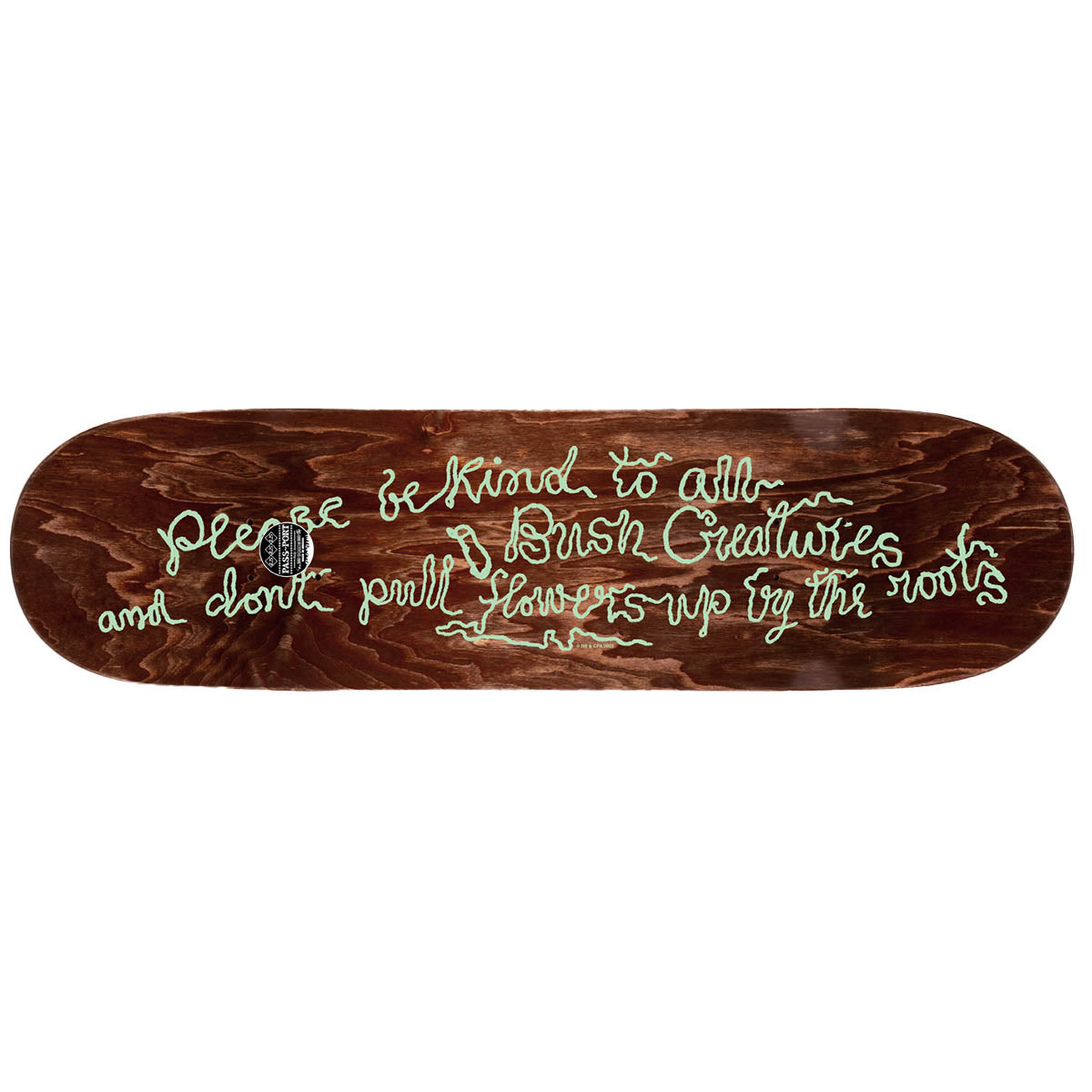 Pass~Port May Gibbs Scribblegum 8.25 Skateboard Deck Top