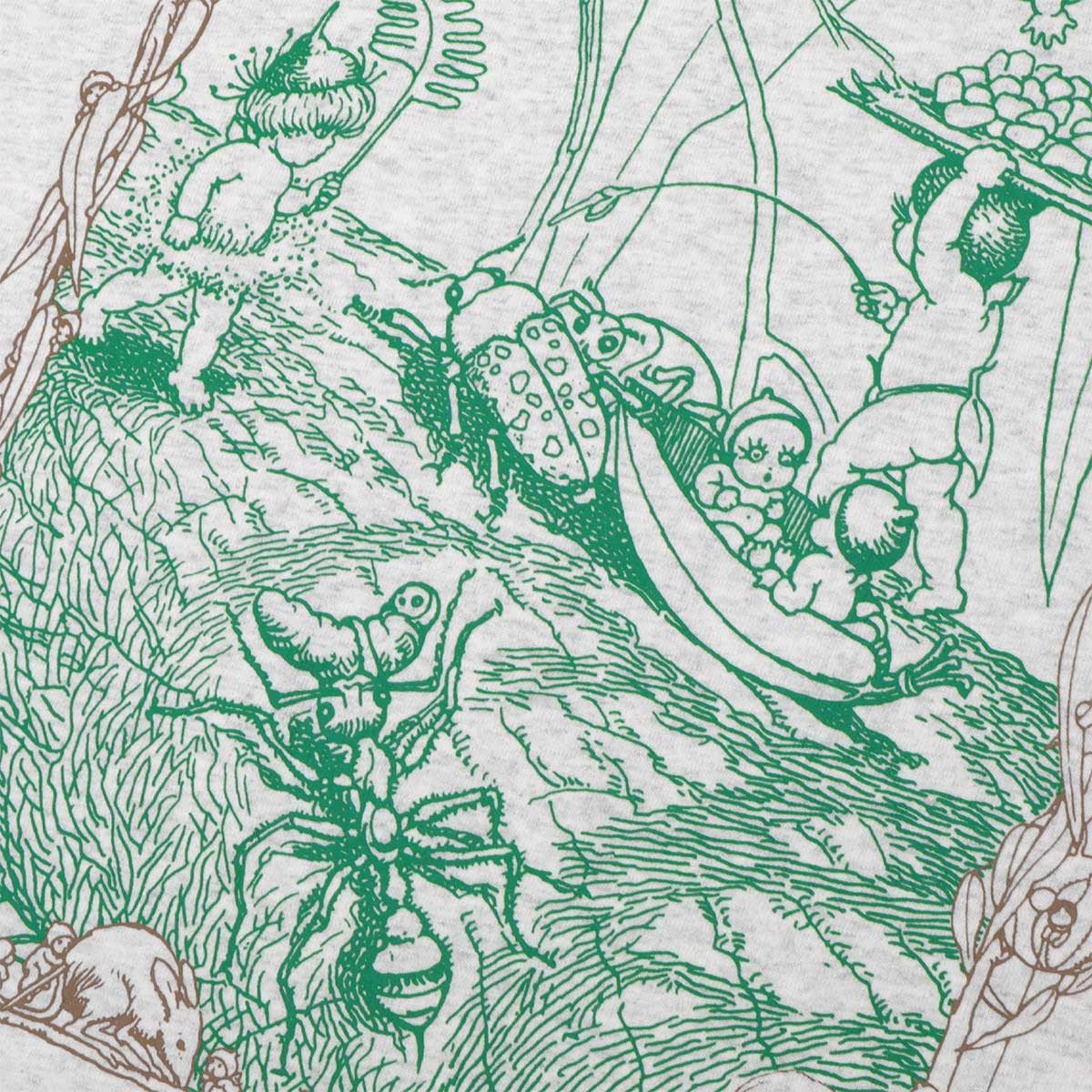 Pass~Port May Gibbs Scribblegum Tee Ash Detail
