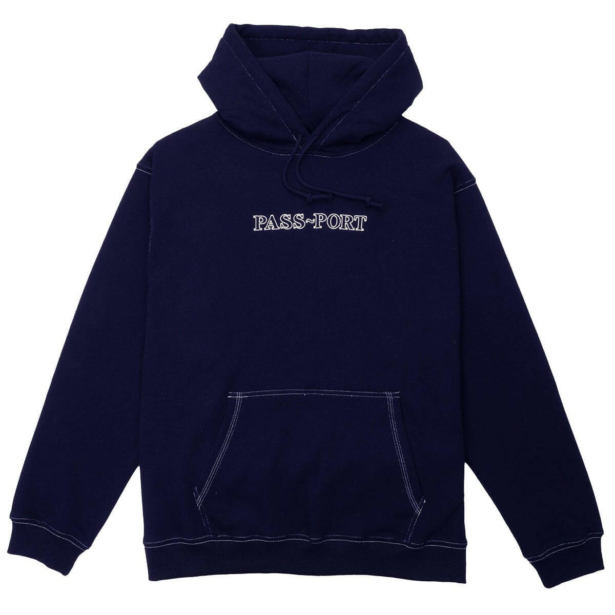 Pass~Port - Official Organic Hoodie Navy.