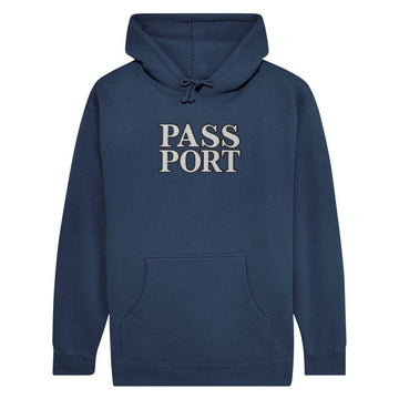 Pass~Port Official Stacked Applique Hoodie Navy