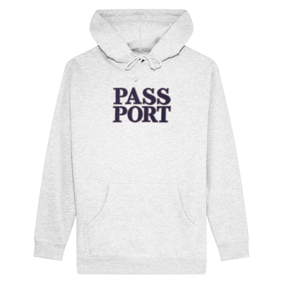Pass~Port Official Stacked Applique White Marle