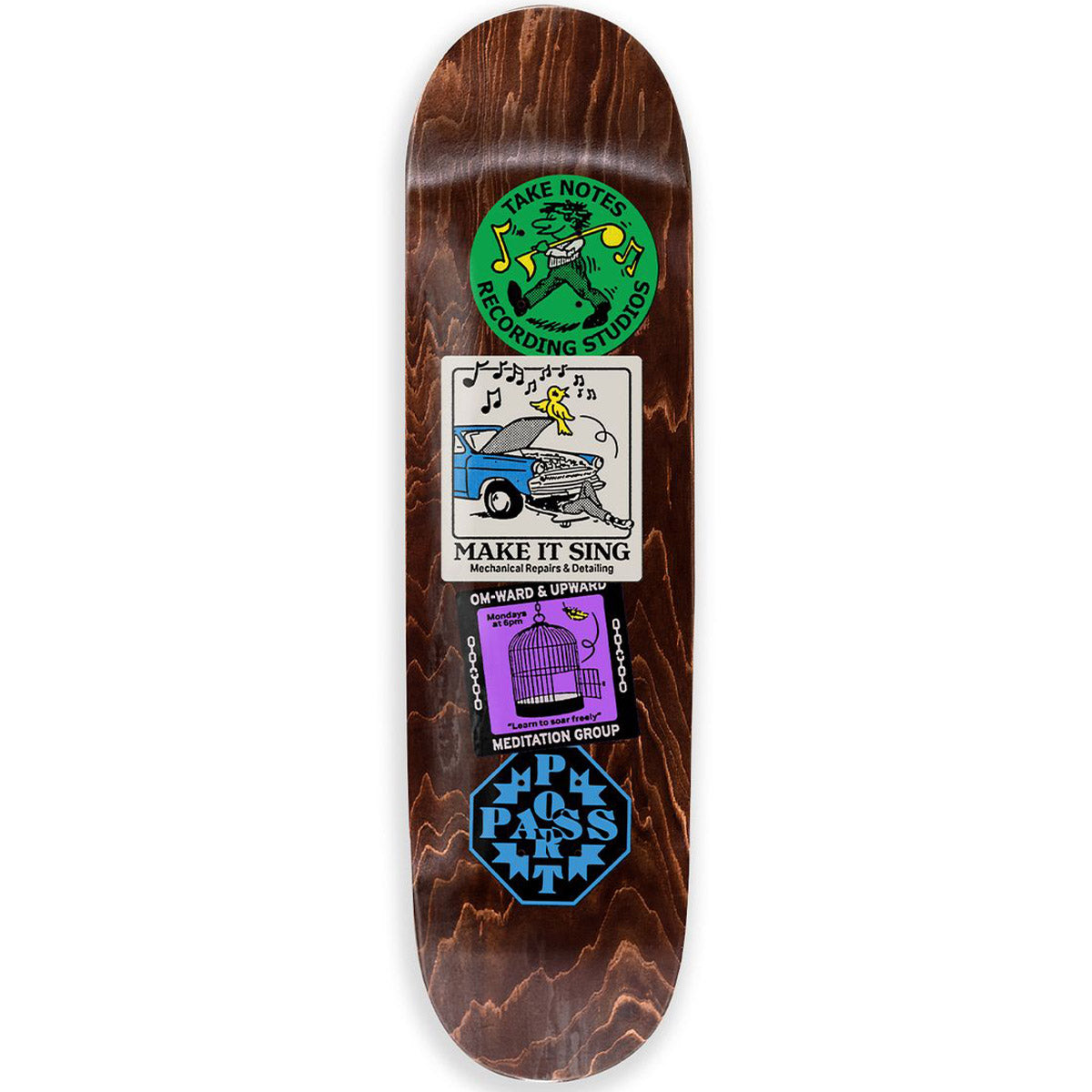 Pass~Port - Om-ward & Upward Coaster 8.0 Skateboard Deck