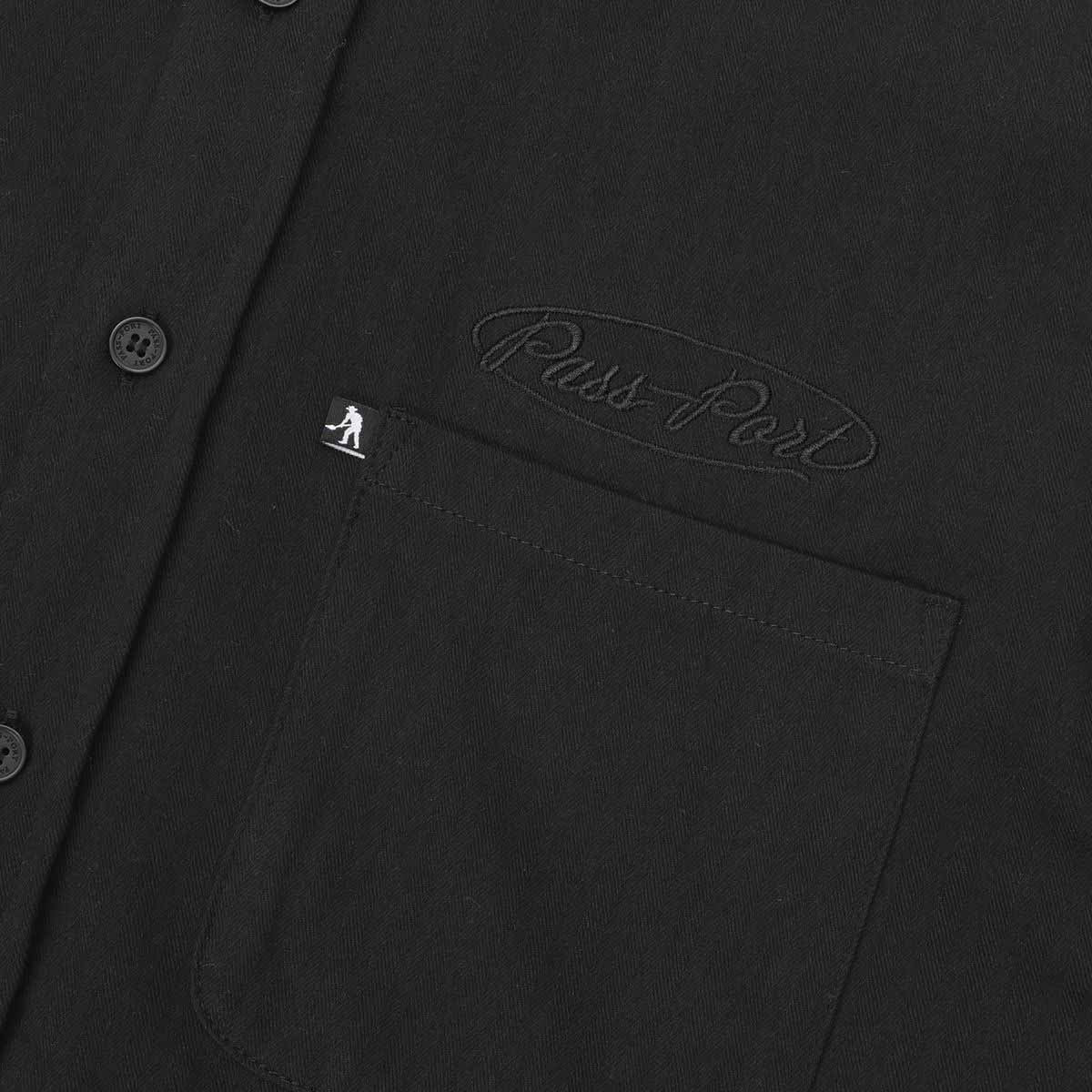 Pass~Port Ovalit Herringbone S/S Black Detail