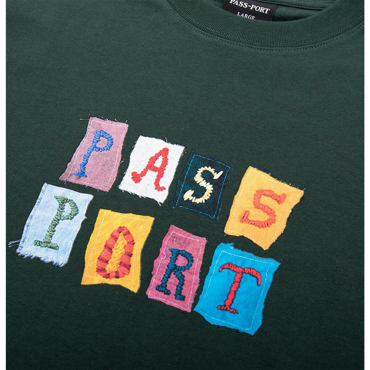 Pass~Port - Patchwork Tee Forest Green.