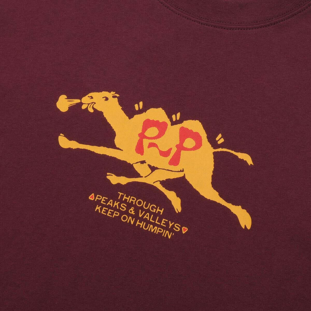 Pass~Port - Peaks & Valleys Tee Maroon.