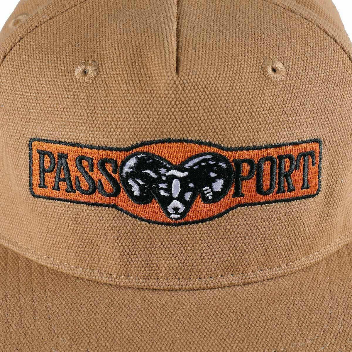 Pass~Port - Ram Heavy Canvas Workers Cap Camel.