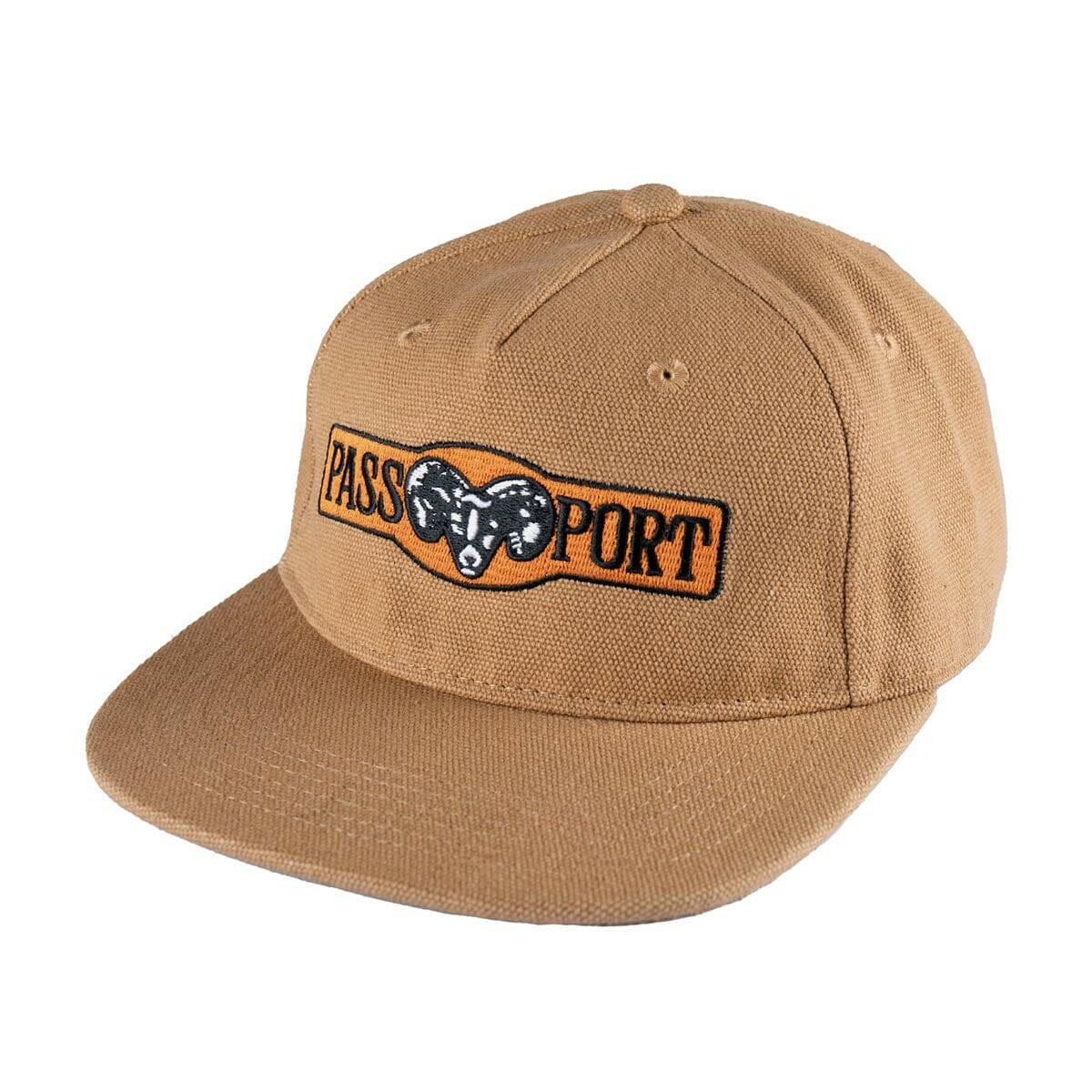 Pass~Port - Ram Heavy Canvas Workers Cap Camel.