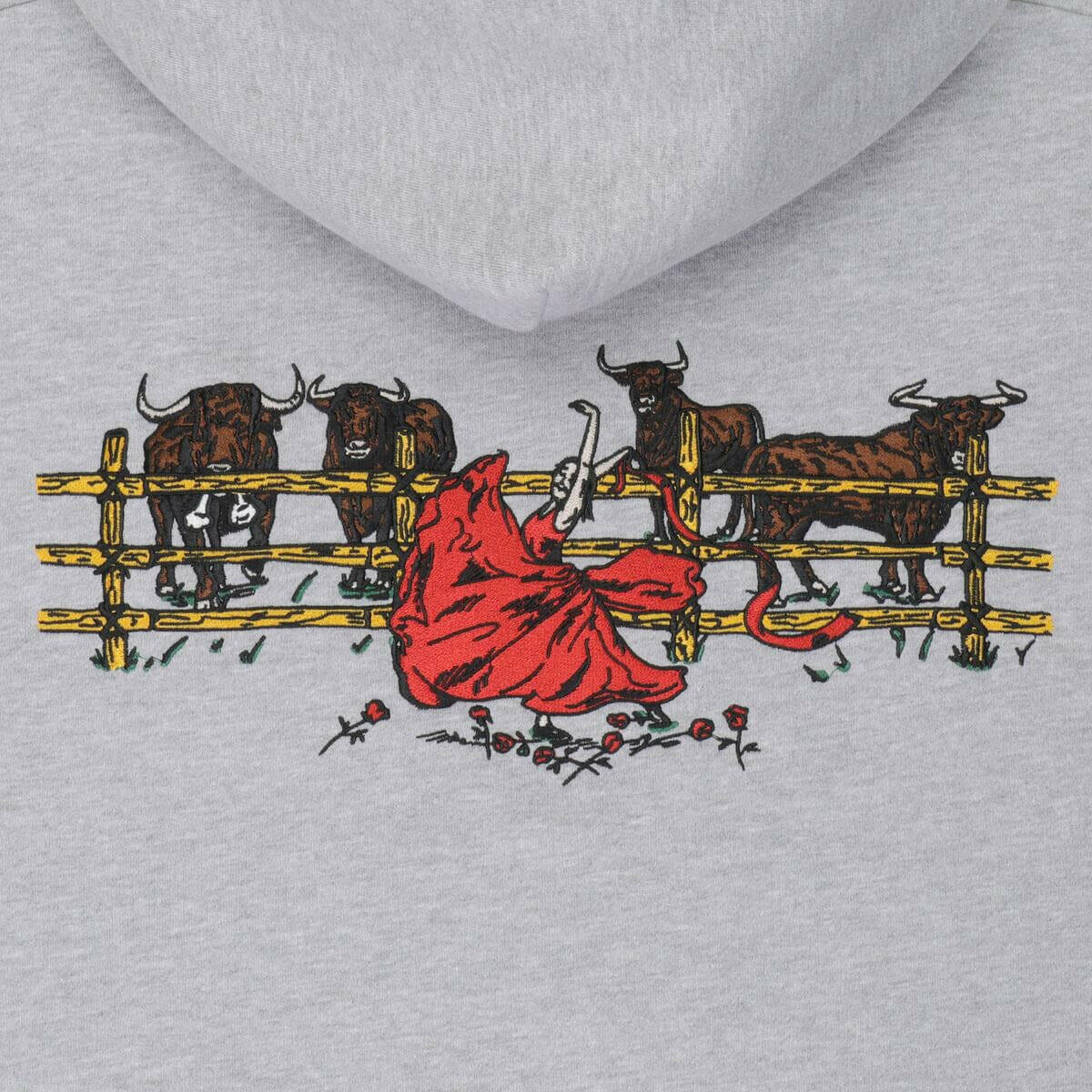 Pass~Port - Red Flag Hoodie Ash.