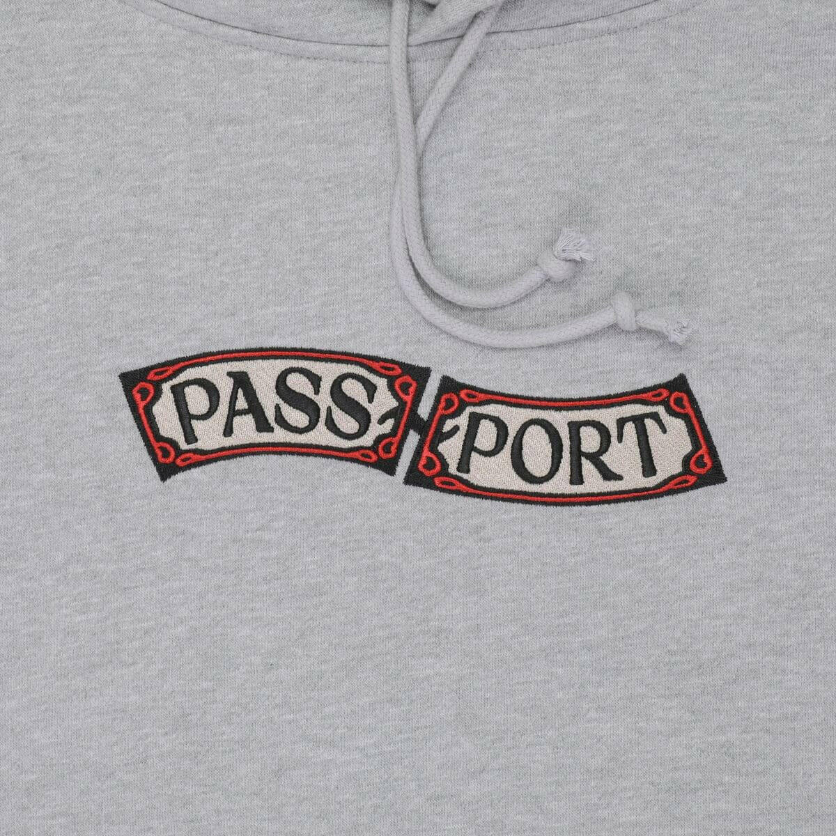 Pass~Port - Red Flag Hoodie Ash.