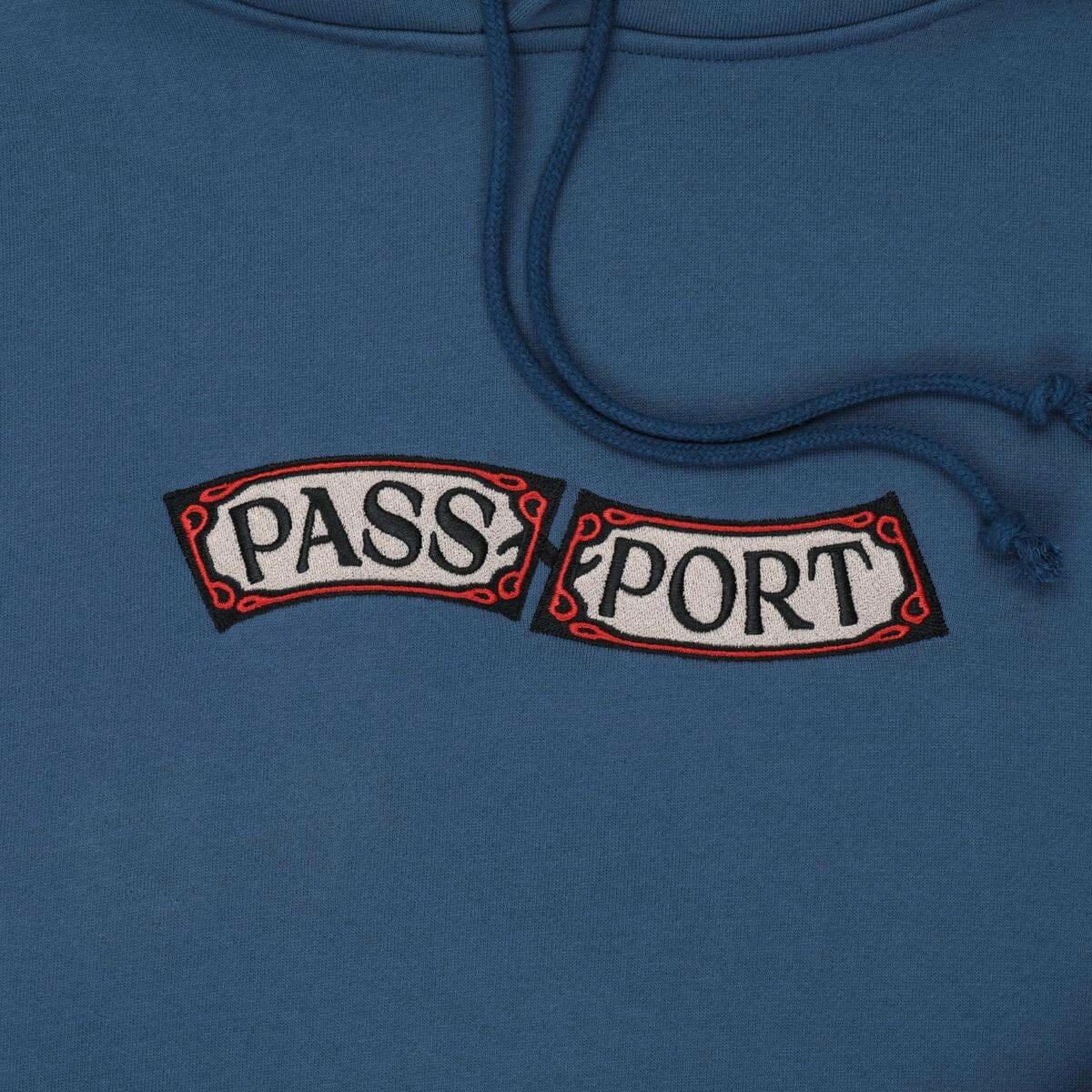 Pass~Port - Red Flag Hoodie Harbour Blue.