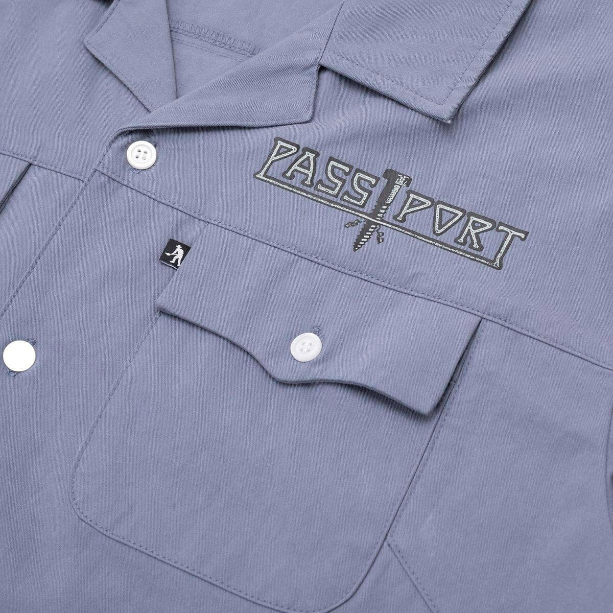 Pass~Port - Screwed Casual Shirt Steel Blue.