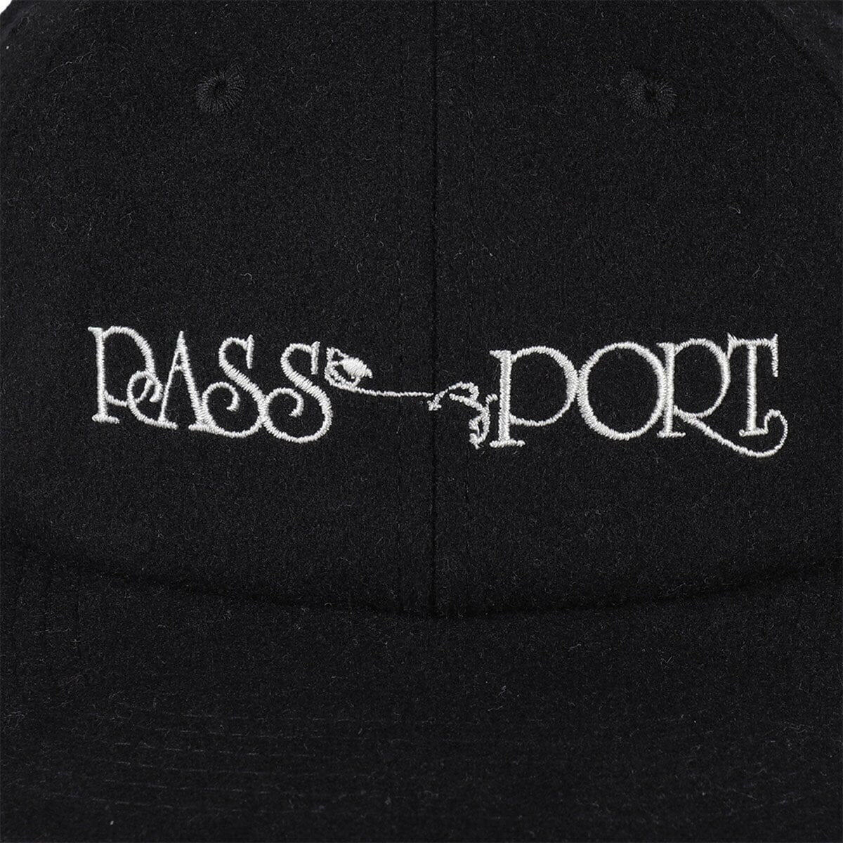 Pass~Port - Stem Logo Woollen Casual Cap Black.