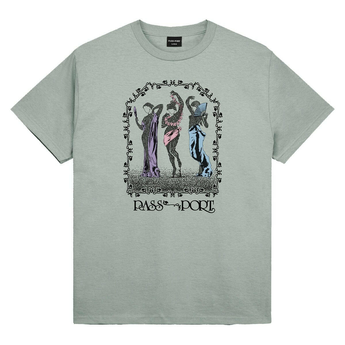 Pass~Port - Stem Sirens Tee Stonewash Green.