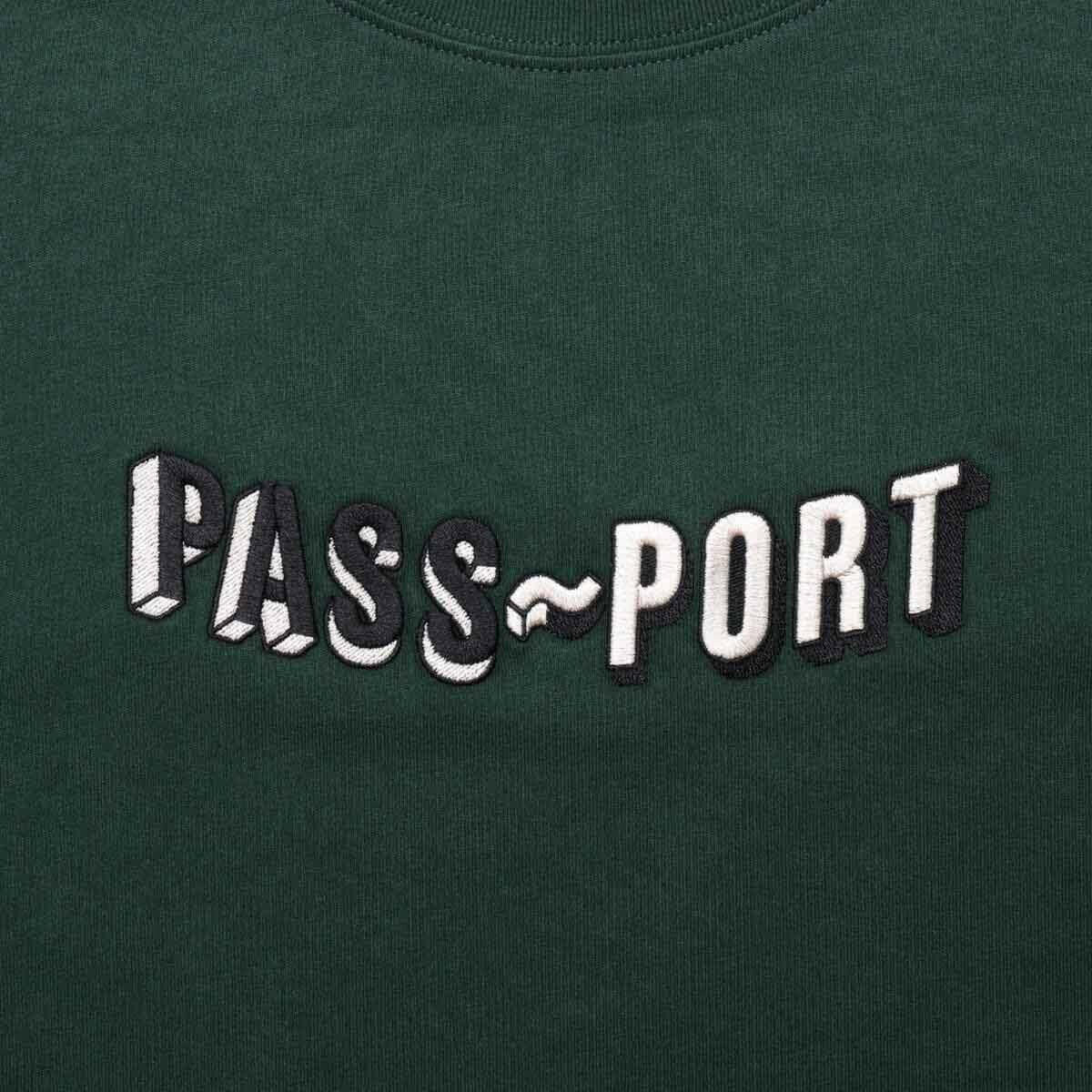 Pass~Port - Sunken Logo Embroidery Tee Forest Green.
