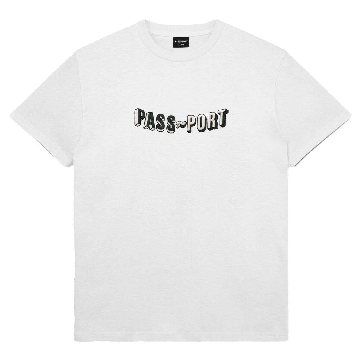 Pass~Port - Sunken Logo Embroidery Tee White.