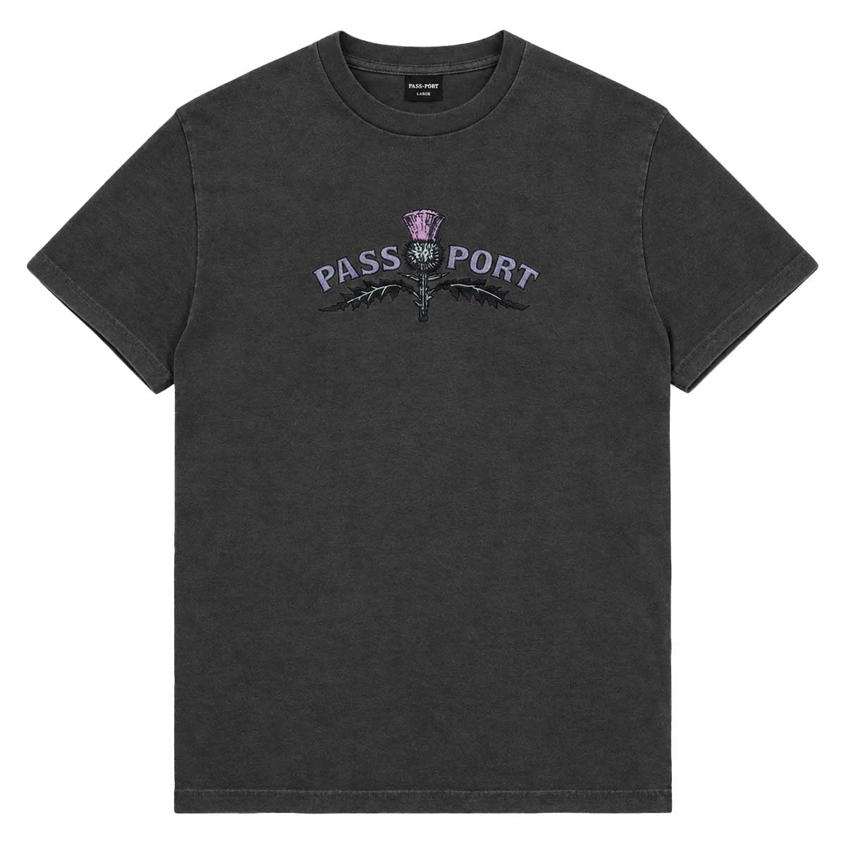 Pass~Port - Thistle Embroidery Hoodie Tar