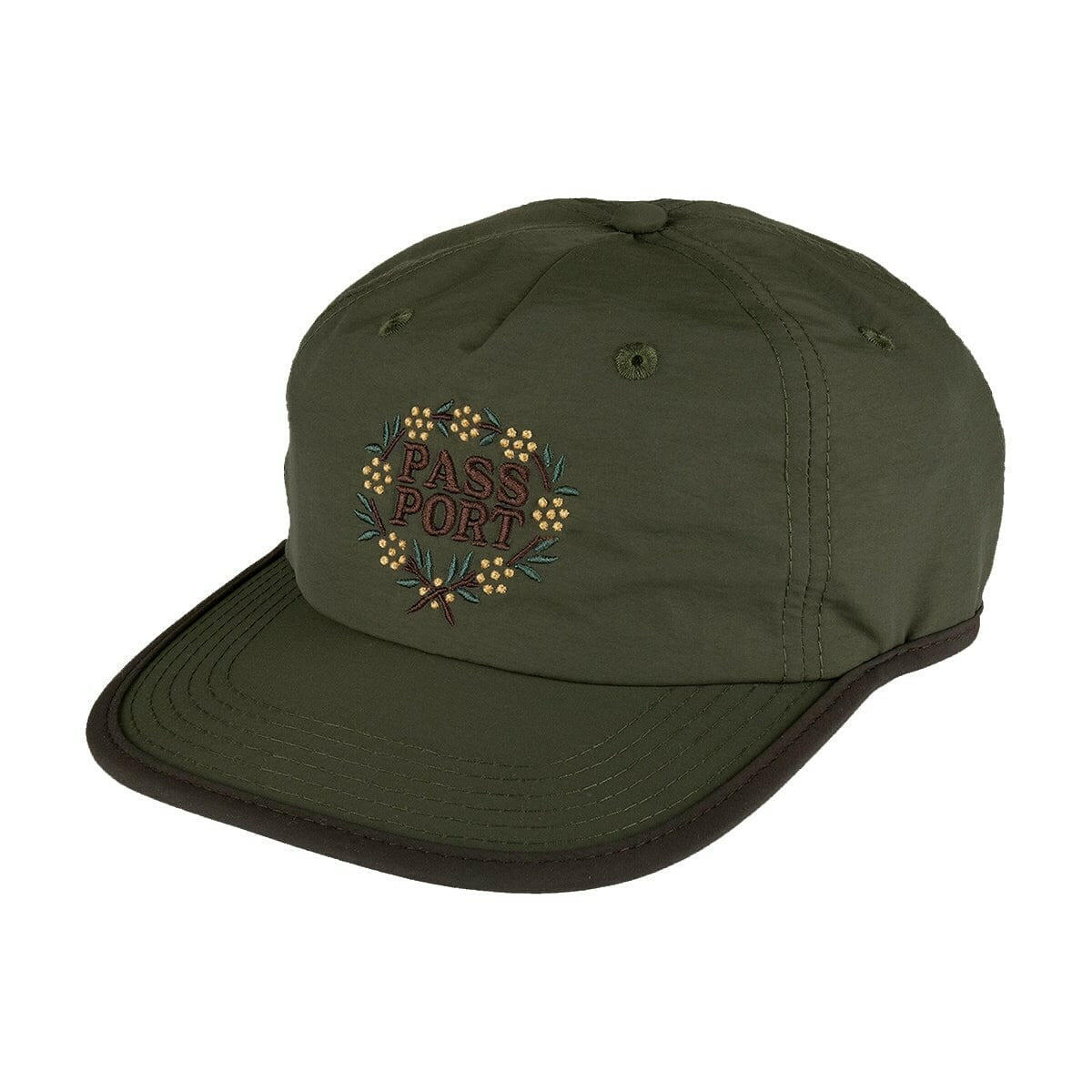Pass~Port - Wattle RPET Workers Cap Military/Chocolate.