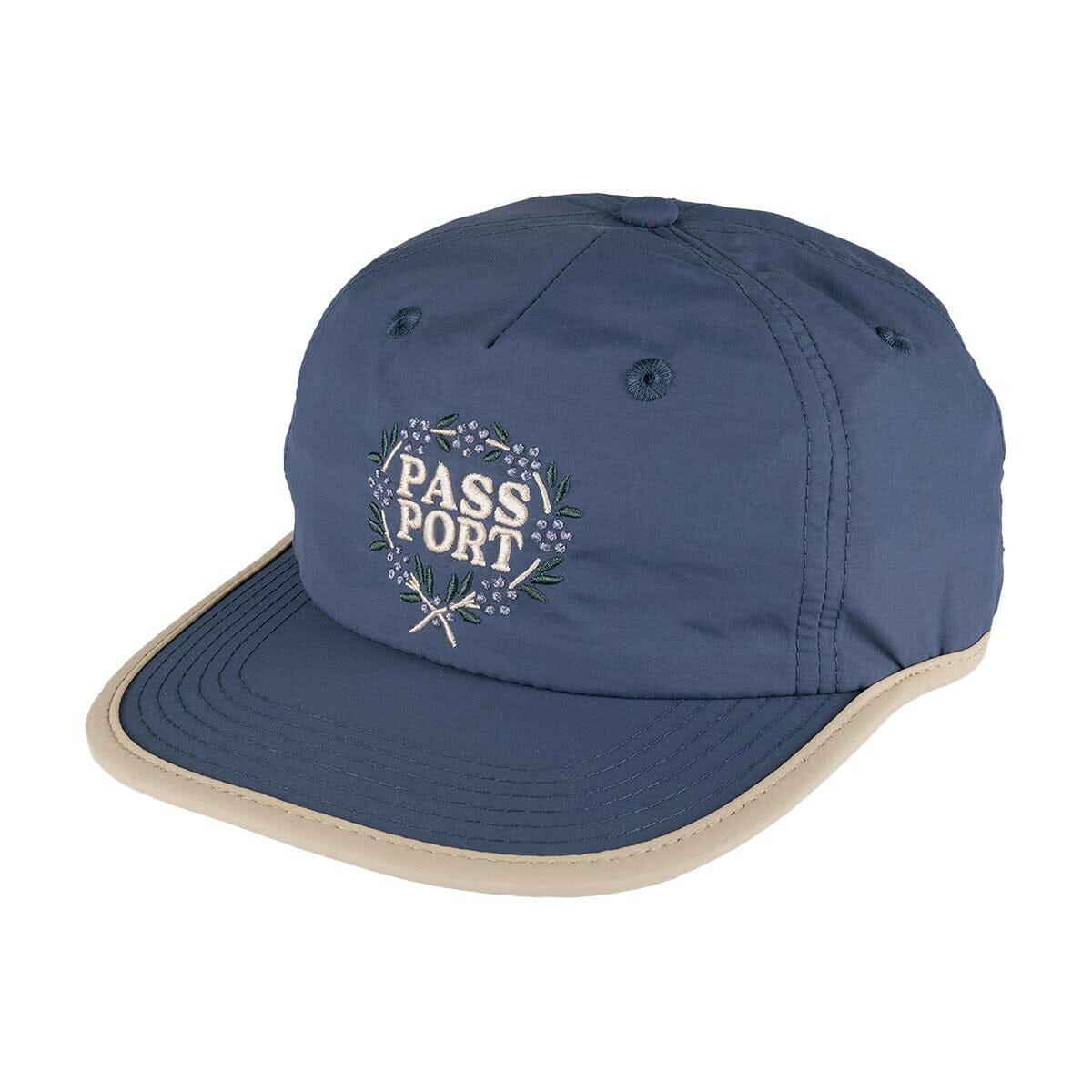 Pass~Port - Wattle RPET Workers Cap Slate Blue/Cream.