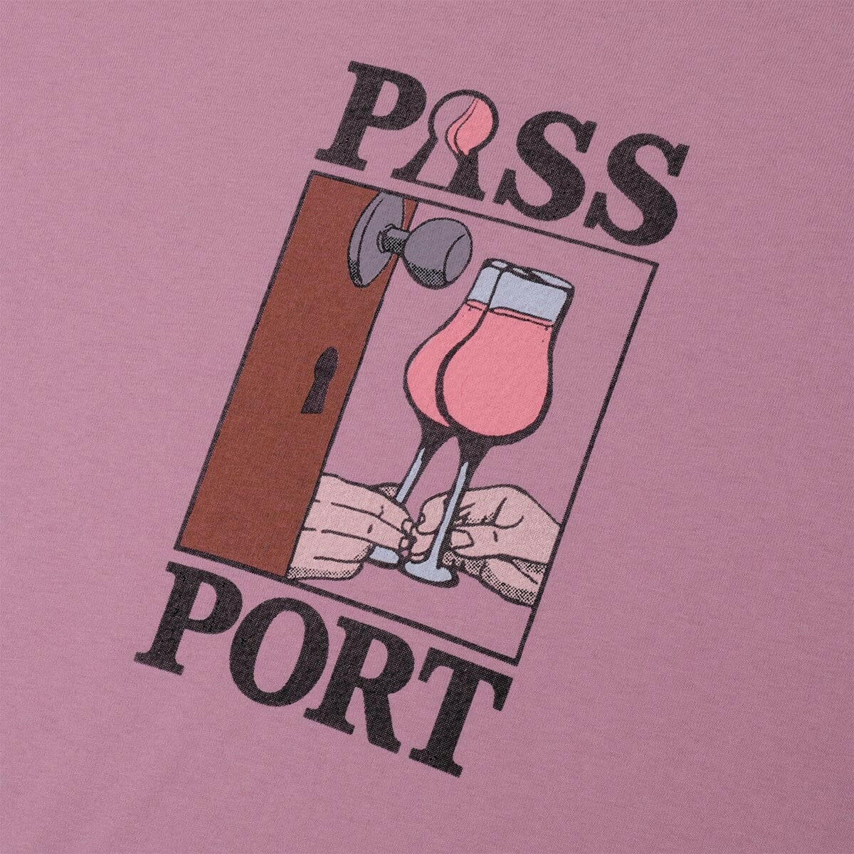 Pass~Port - What U Think U Saw Tee Washed Berry.