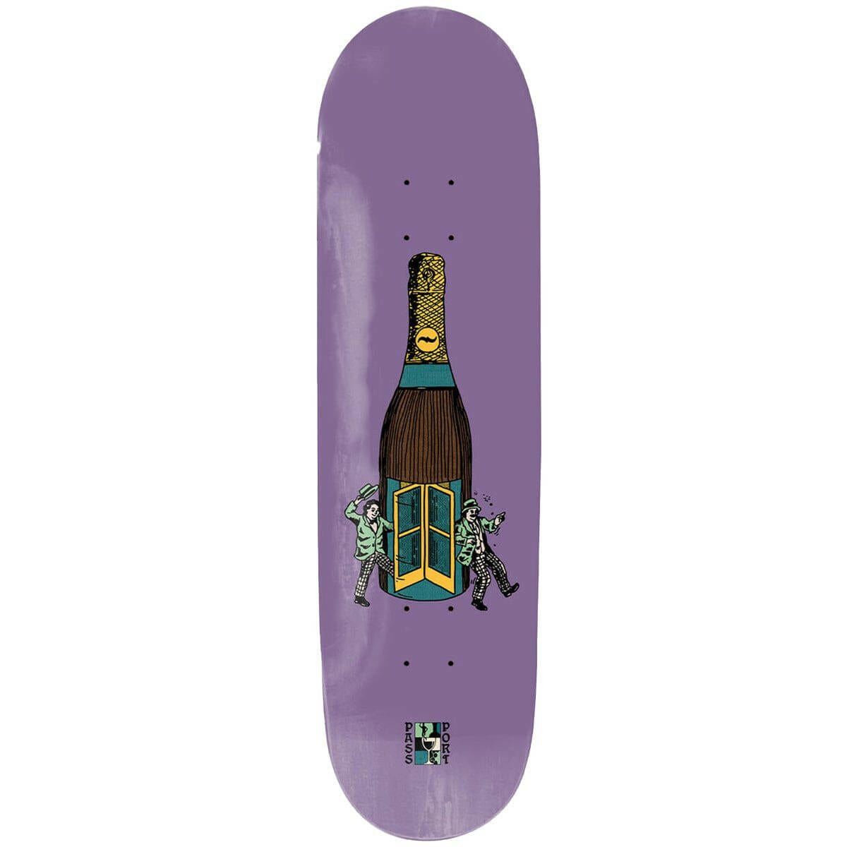 Pass~Port - Wine Em' & Dine Em' Always Open 8.0 Skateboard Deck.