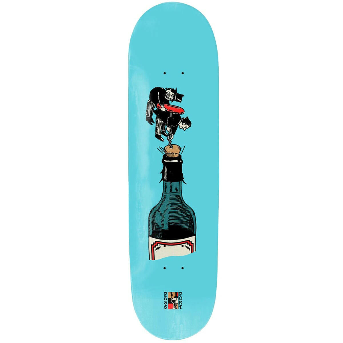 Pass~Port - Wine Em' & Dine Em' An Introduction To Wine 8.25 Skateboard Deck.