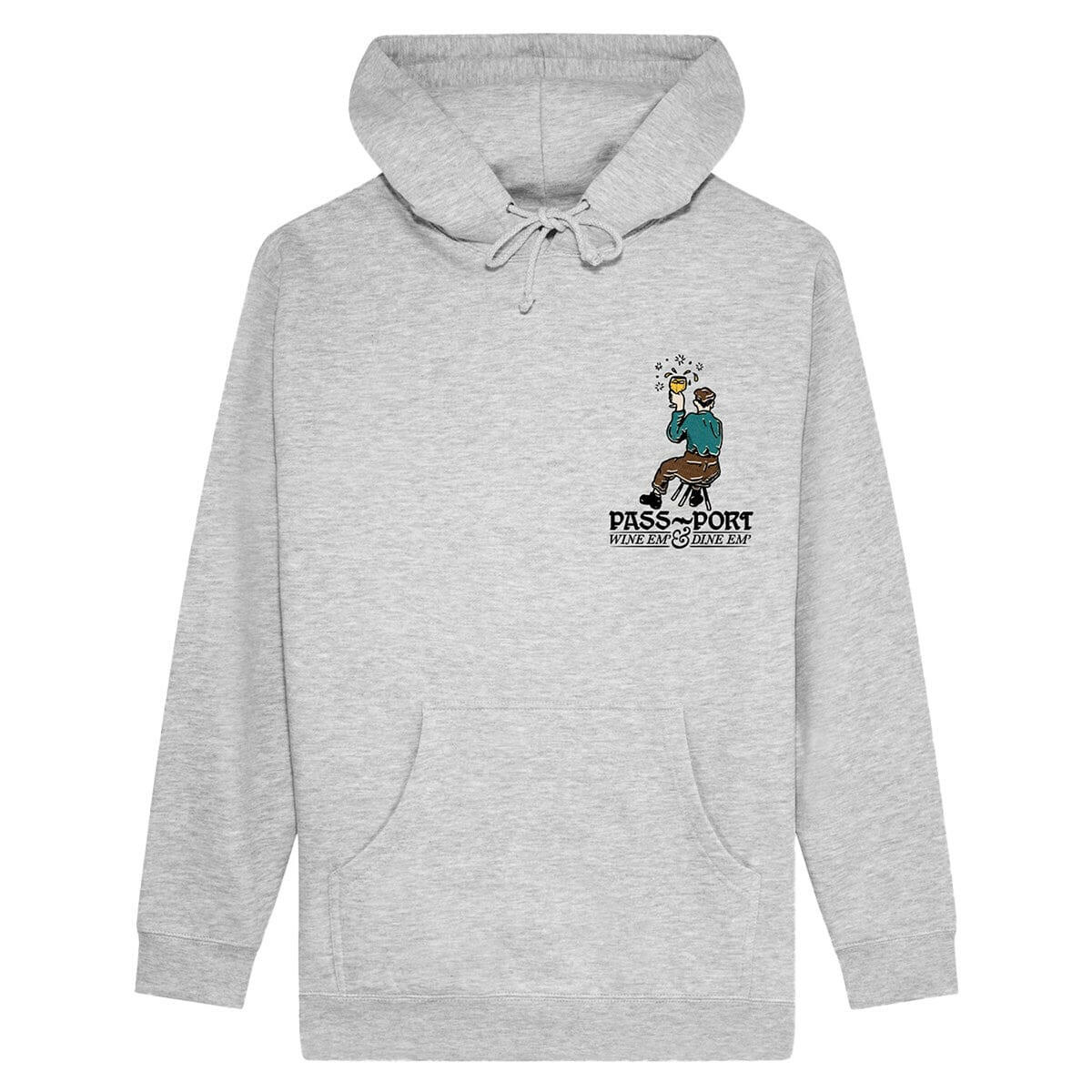 Pass~Port - Wine Em' Hoodie Ash.
