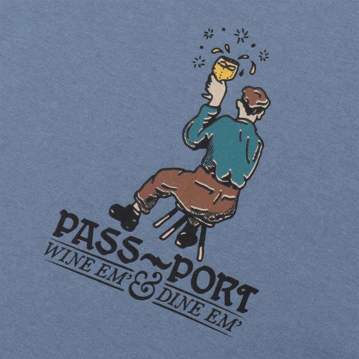 Pass~Port - Wine Em' Tee Stonewash Blue.
