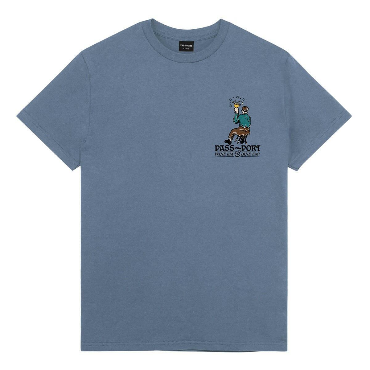 Pass~Port - Wine Em' Tee Stonewash Blue.