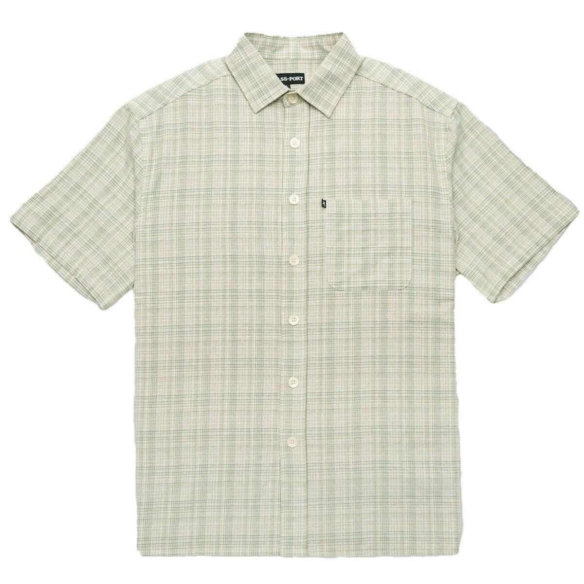 Pass~Port - Workers Check Shirt Green/Blue.