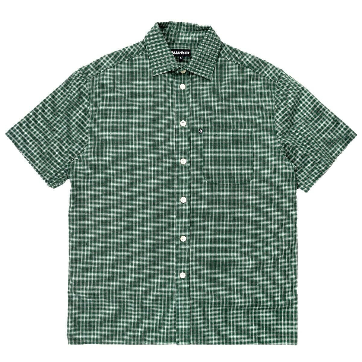 Pass~Port - Workers Check Shirt Green.