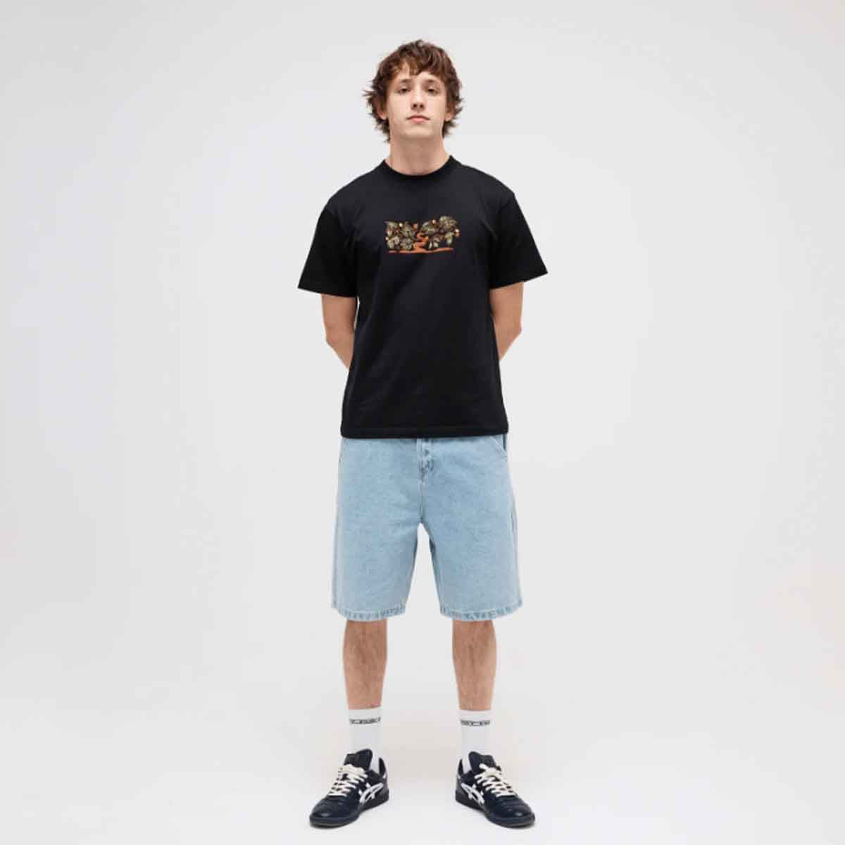 Pass~Port Workers Club Shorts Washed Light Indigo