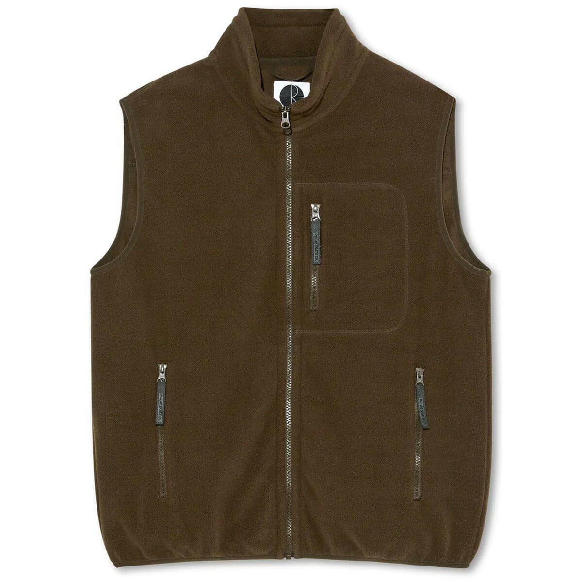 Polar - Basic Fleece Vest Brown.