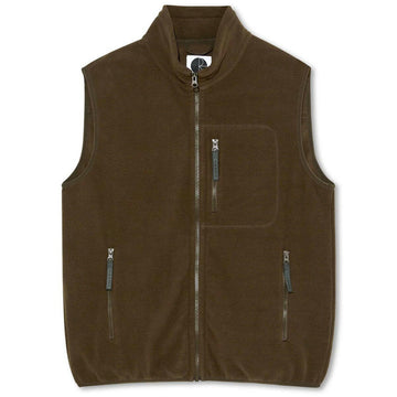 Polar - Basic Fleece Vest Brown.