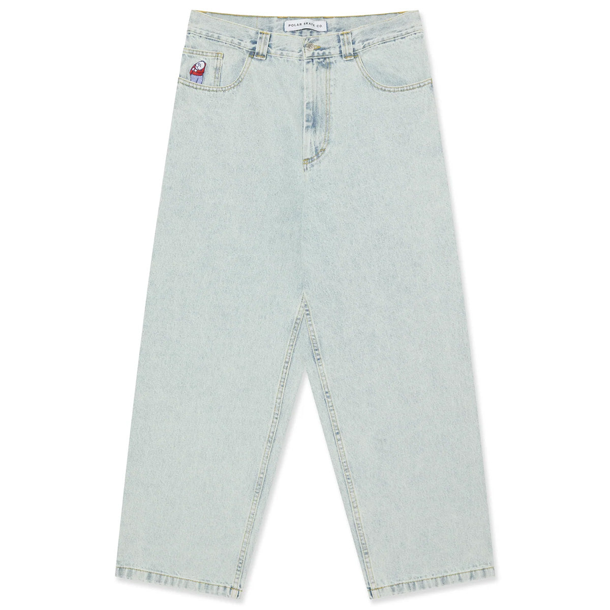 スケートボード polar bigboy OG logo Polar Big Boy Pants Light Blue OG Logo