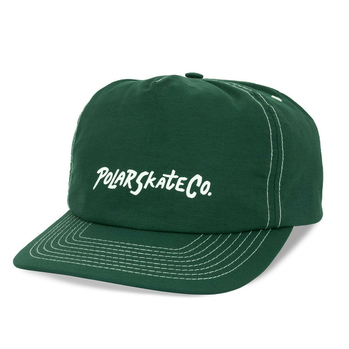 Polar - Earl Cap Surf Logo Dark Green.