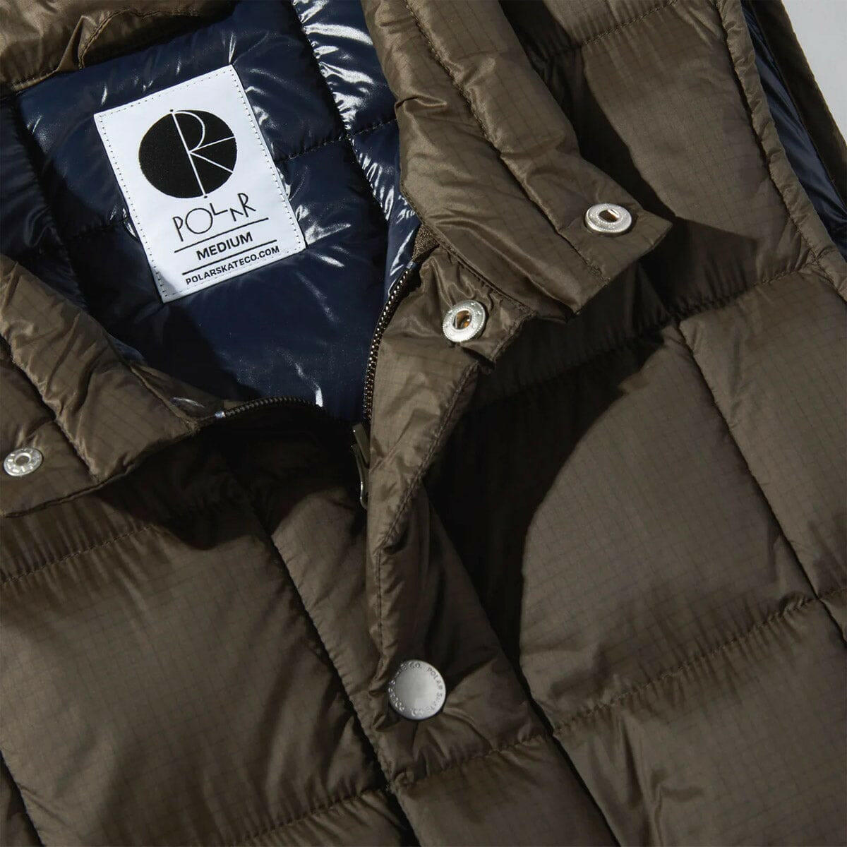 Polar - Lightweight Puffer Vest Brown.
