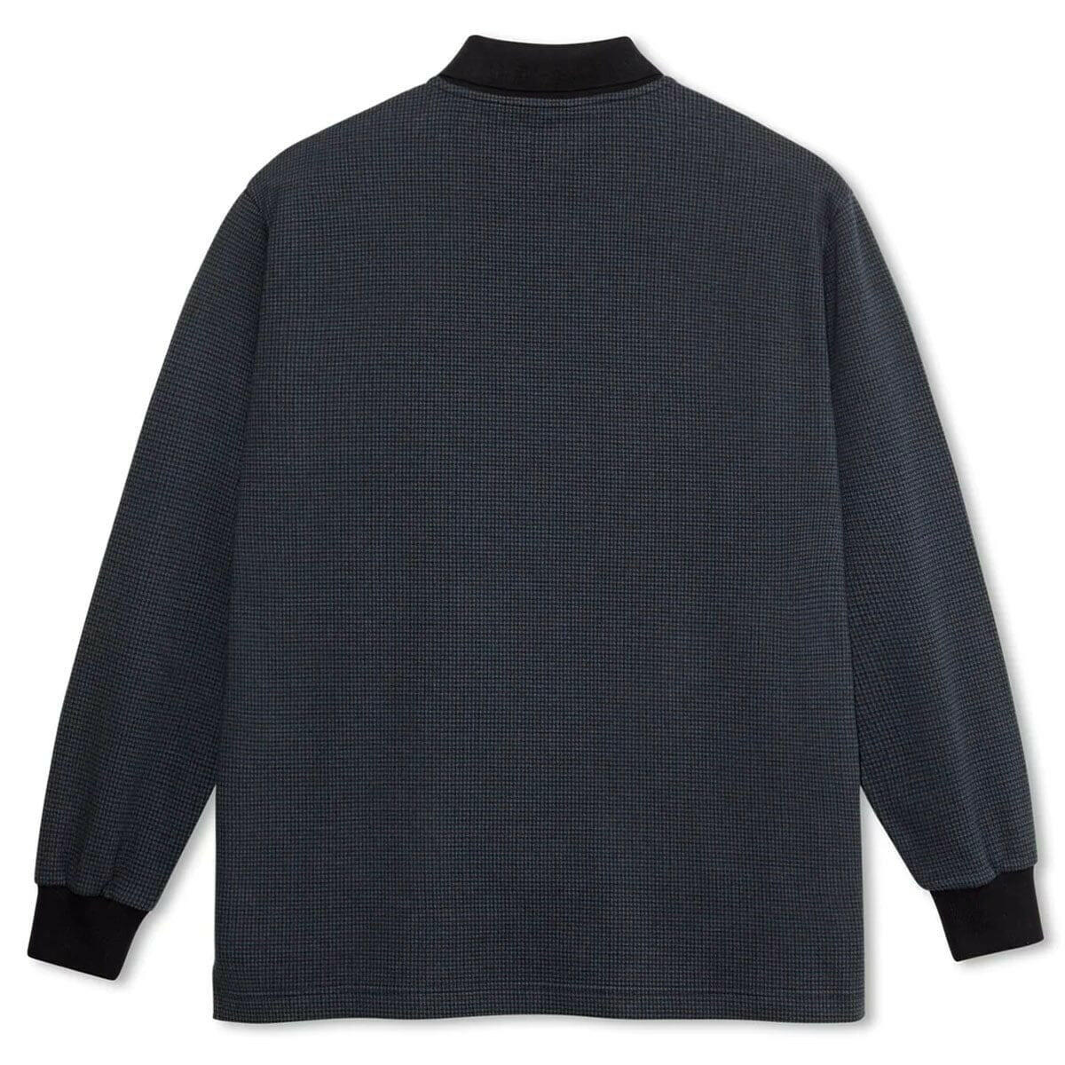 Polar - Houndstooth Polo Longsleeve Tee Black/Grey.